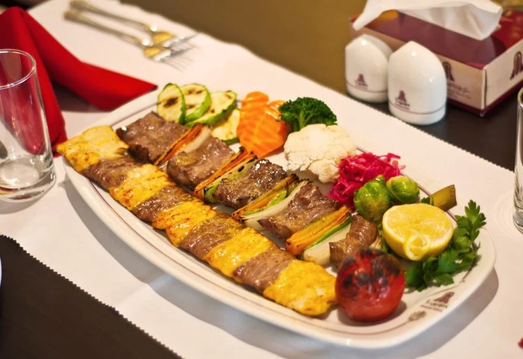 Parsian Azadi Hotel Tehran Kebab Dish
