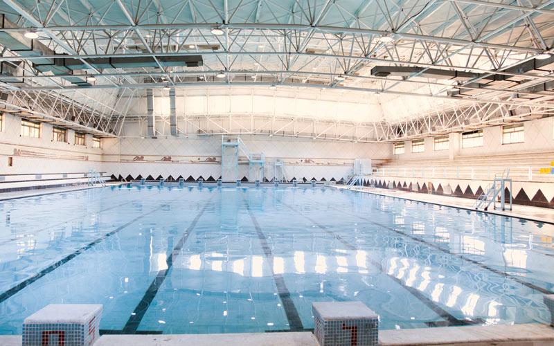 indoor swimming pool in Enghelab complex , one of the best sport complexes near Parsian Azadi hotel in Tehran