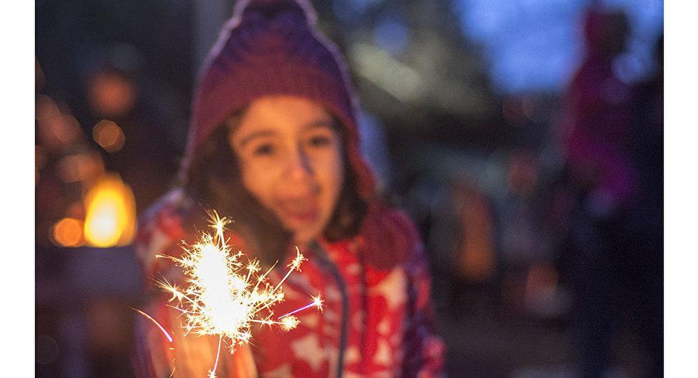 Firework in Chaharshanbe Suri