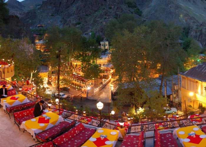 a restaurant over Darband mountain - HotelOneClick