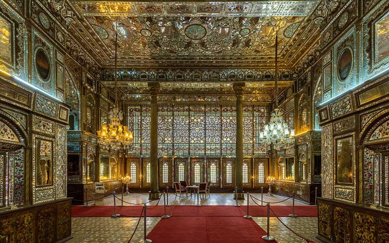 Golestan Palace’s Almas Mansion, one of  7 amazing Historical Palaces and Mansions near the Espinas Persian Gulf Hotel Tehran