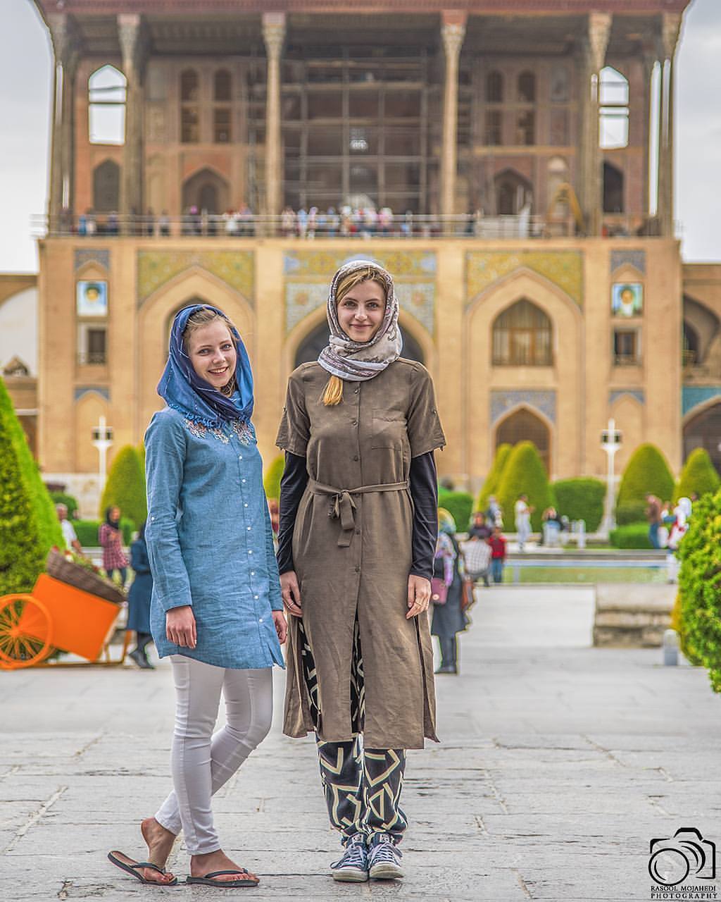 Tourists in the Naghsh-e Jahan Square