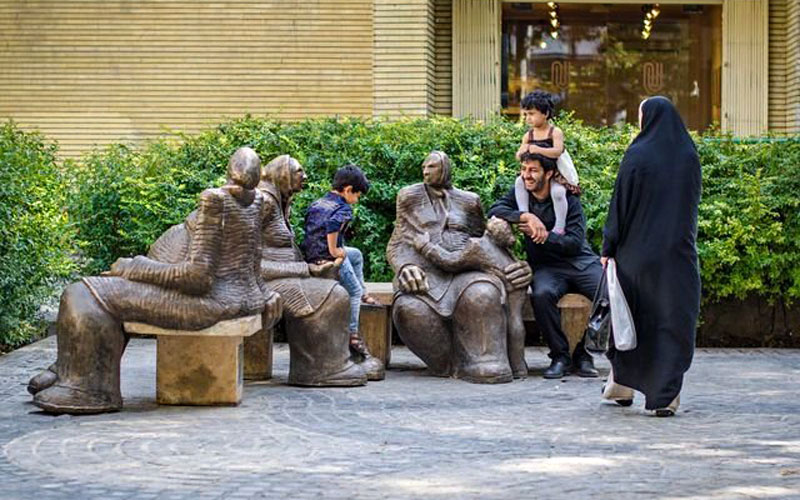 Sculpture from Heshmat Group Collection in Laleh park  - HotelOneClick