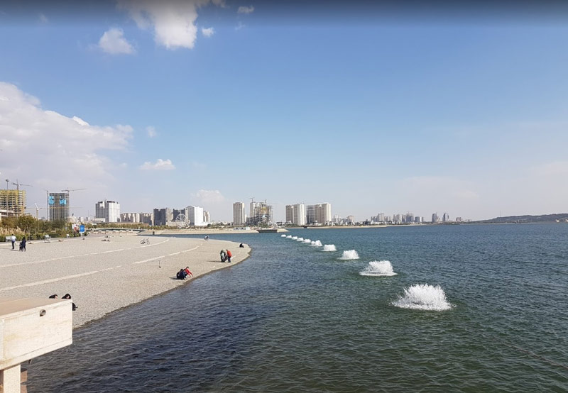 Chitgar Lake one of the attractions of Tehran