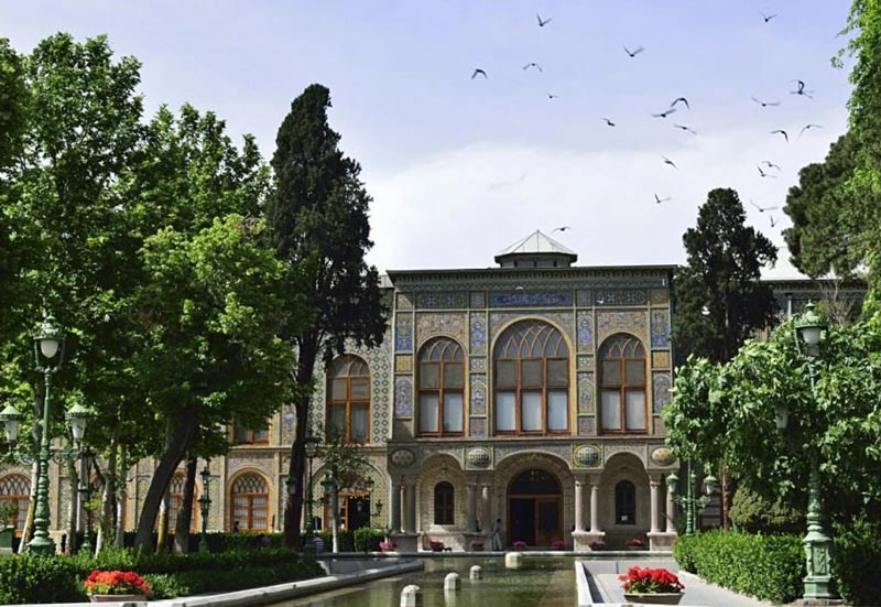 Gilding on stone in Golestan Palace