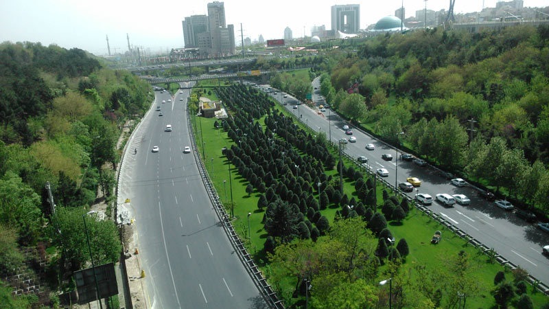 Modarres Highway in Tehran