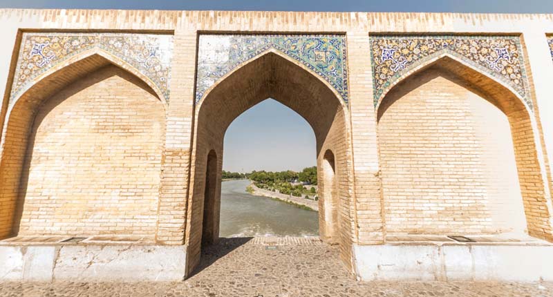 Tiles of the Khaju Bridge