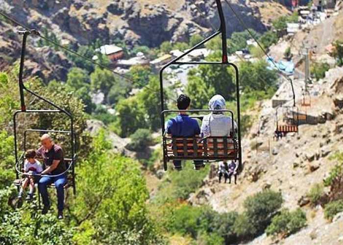 darband chairlift is one of sights in Tehran mountain - HotelOneClick