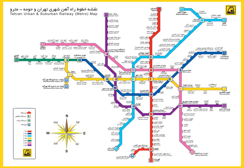 Tehran Metro Map