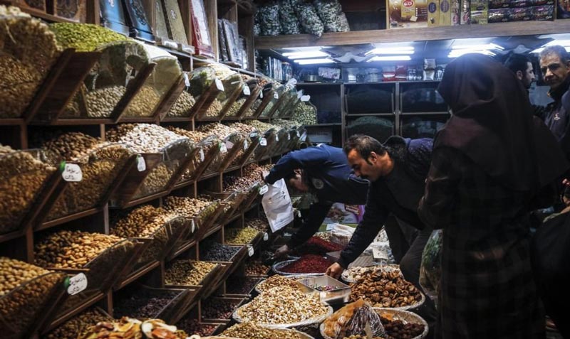 Nuts and dried fruits in Tajrish Bazaar- HotelOneClick