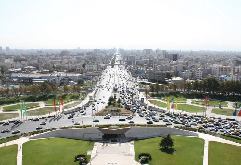 Azadi square in Tehran (west entrance of Tehran city)