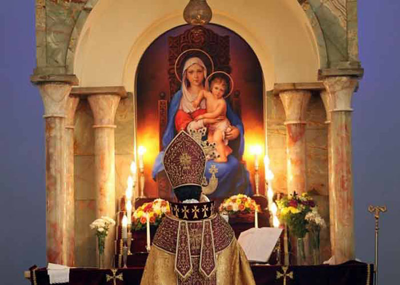 arrival customs in  Tehran Saint Sarkis Cathedral 