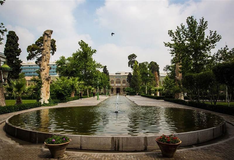 Collection's yard of Golestan Palace
