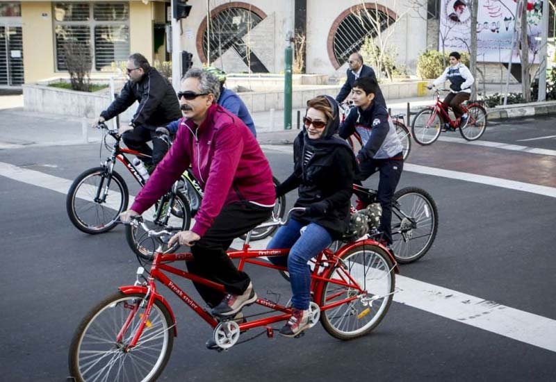 Cycling in Tehran