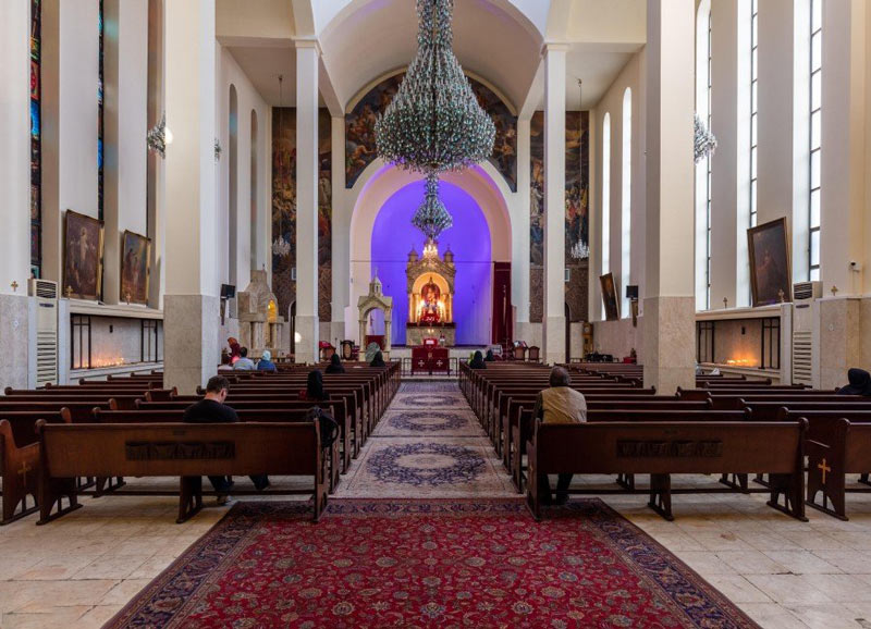 inside of  Saint Sarkis Cathedral in Tehran - HotelOneClick