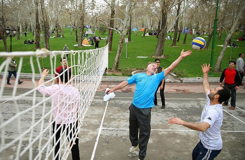 Various sports facilities Mellat park