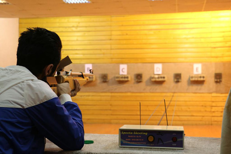 shooting club in Enghelab complex , one of the best sport complexes near Parsian Azadi hotel in Tehran