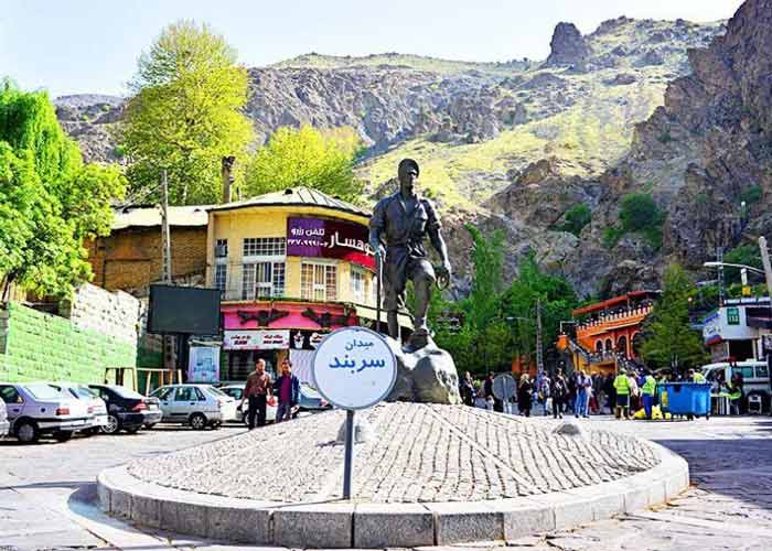  the statue of mountaineer man in Darband Tehran - HotelOneClick