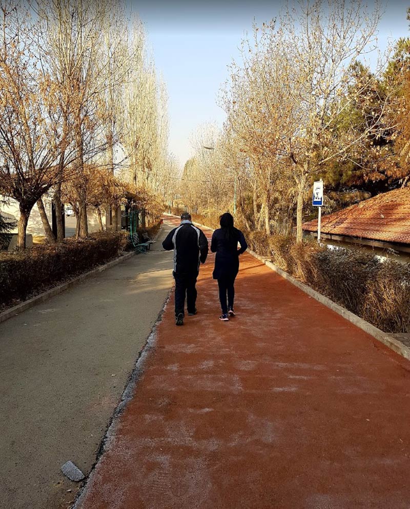 health road in Enghelab sport complex , one of the best sport complexes near to Parsian Azadi hotel in Tehran