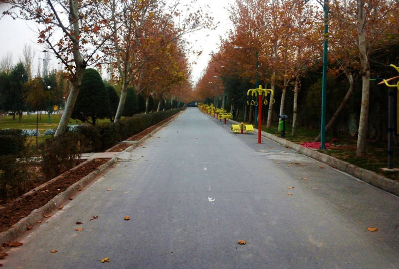 walking road at Razi park , one of the top 10 parks near Espinas Persian gulf hotel in Tehran