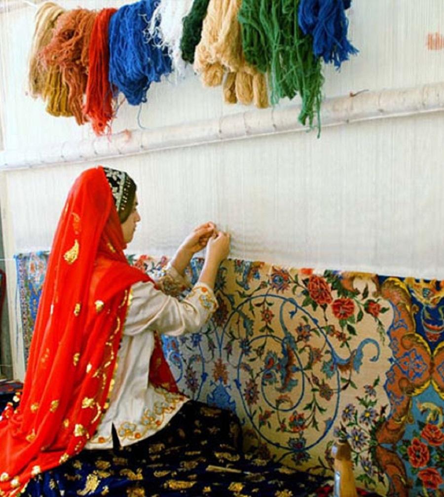 Hand-made carpets of Tabriz
